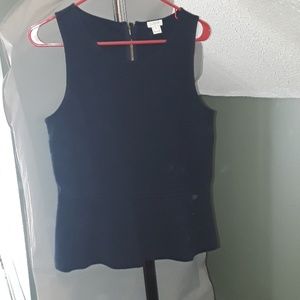 J.crew baby blue peplum shirt